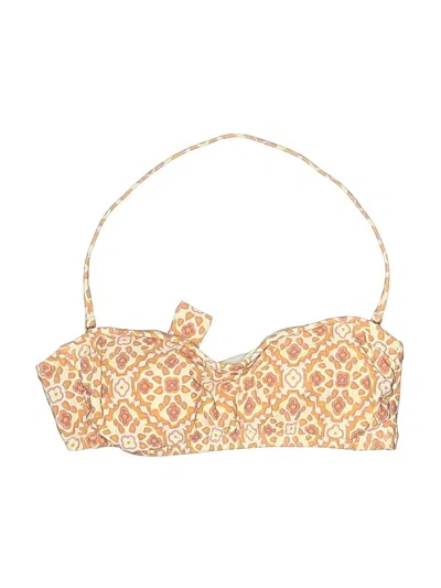 Pre-owned Jcrew Swimsuit Top Orange Swimwear