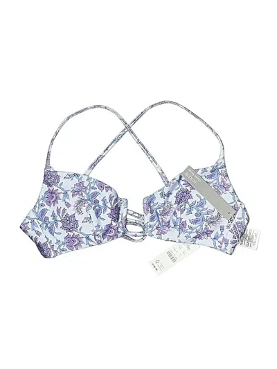 Jcrew Swimsuit Top Purple Paisley Pattern Swimwear In Blue
