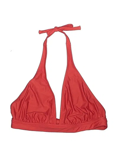 Jcrew Swimsuit Top Red Solid Pattern Swimwear