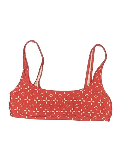 Pre-owned Jcrew Swimsuit Top Red Swimwear