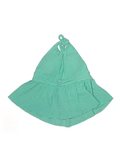 Pre-owned Jcrew Swimsuit Top Teal Swimwear In Blue