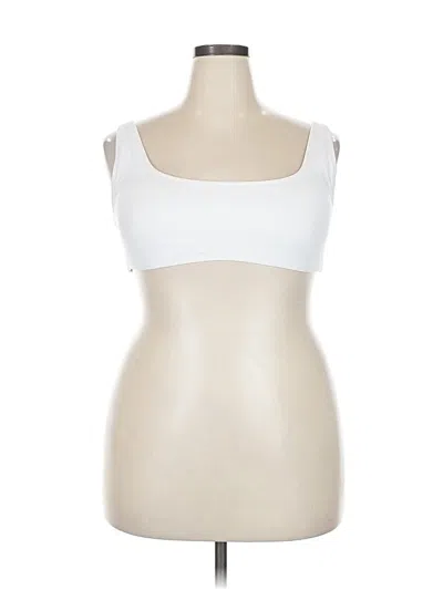 Pre-owned Jcrew Swimsuit Top White Strapless Neckline Swimwear