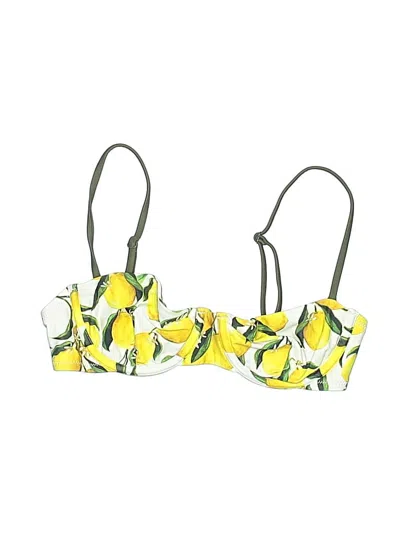 Pre-owned Jcrew Swimsuit Top Yellow Swimwear