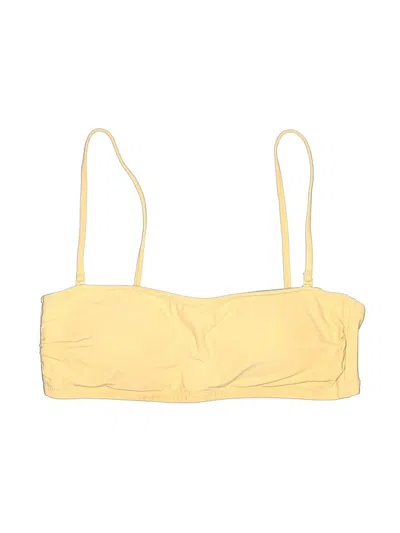 Pre-owned Jcrew Swimsuit Top Yellow Swimwear