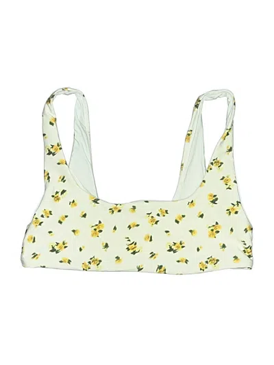 Pre-owned Jcrew Swimsuit Top Yellow Swimwear