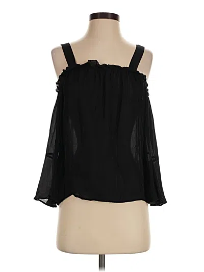 Pre-owned Jcrew Tank Top Black Cold Shoulder Neckline Tops