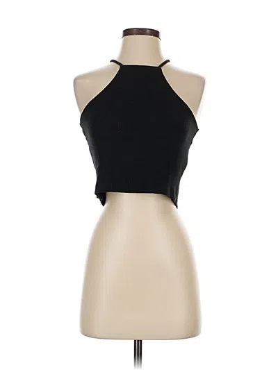 Pre-owned Jcrew Tank Top Black Halter Neckline Tops