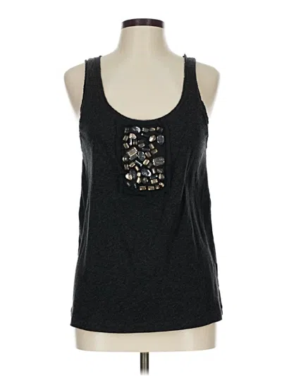 Pre-owned Jcrew Tank Top Black Halter Neckline Tops