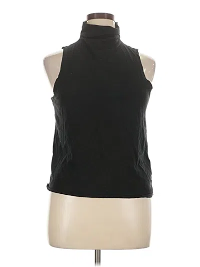 Pre-owned Jcrew Tank Top Black Halter Neckline Tops