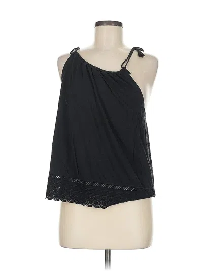 Pre-owned Jcrew Tank Top Black One Shoulder Neckline Tops