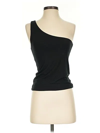 Pre-owned Jcrew Tank Top Black One Shoulder Neckline Tops