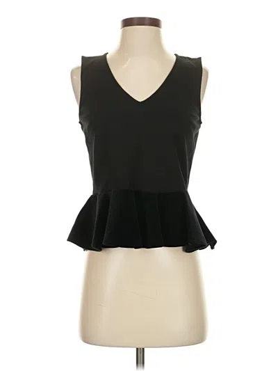 Jcrew Tank Top Black Plunge Neckline Tops