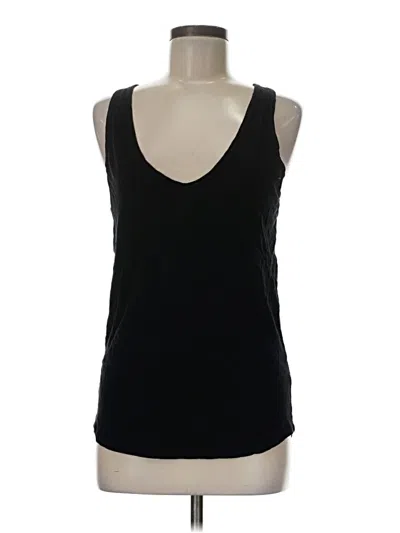 Pre-owned Jcrew Tank Top Black Plunge Neckline Tops