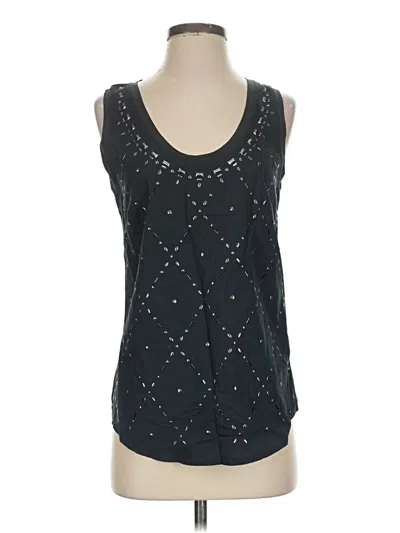 Pre-owned Jcrew Tank Top Black Square Neckline Tops