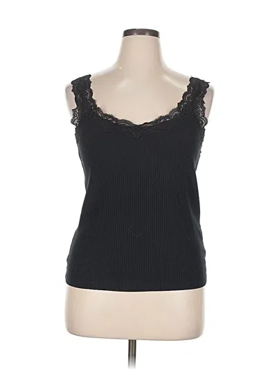 Pre-owned Jcrew Tank Top Black Sweetheart Neckline Tops