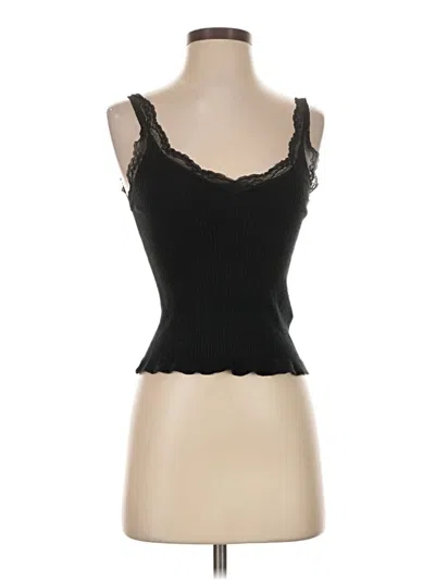 Pre-owned Jcrew Tank Top Black Sweetheart Neckline Tops