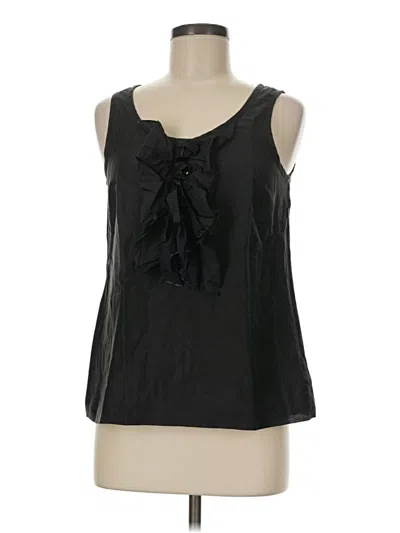 Pre-owned Jcrew Tank Top Black Tie Neck Tops