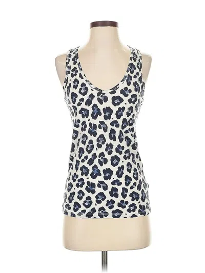 Pre-owned Jcrew Tank Top Blue Halter Neckline Tops