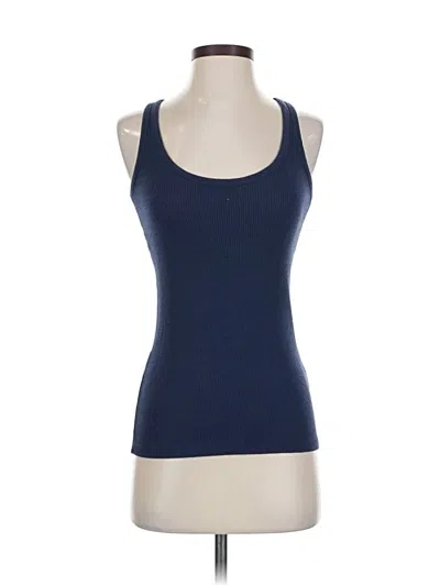 Pre-owned Jcrew Tank Top Blue Halter Neckline Tops