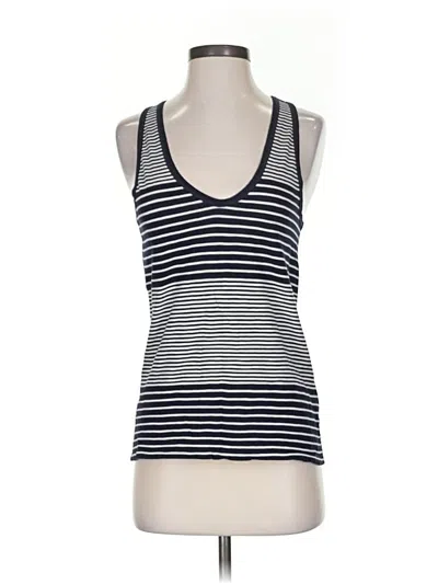 Pre-owned Jcrew Tank Top Blue Halter Neckline Tops