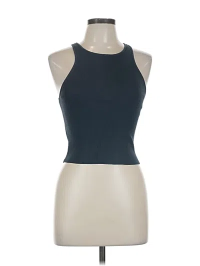 Pre-owned Jcrew Tank Top Blue Halter Neckline Tops