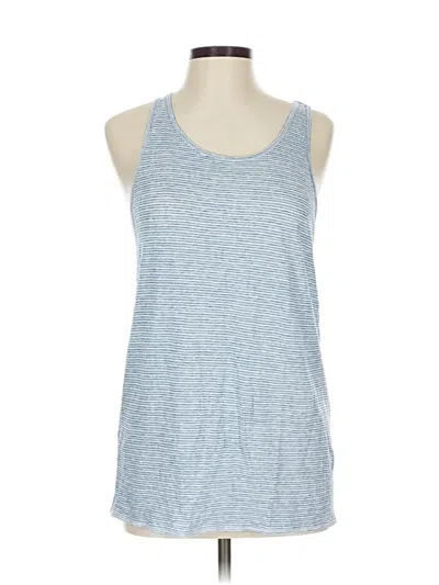 Pre-owned Jcrew Tank Top Blue Halter Neckline Tops