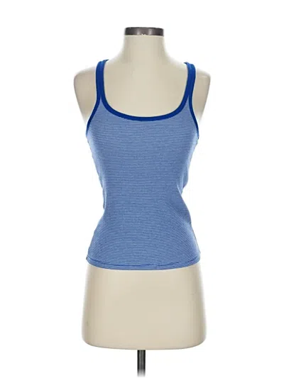 Pre-owned Jcrew Tank Top Blue Halter Neckline Tops