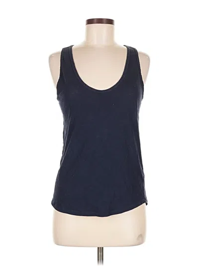 Pre-owned Jcrew Tank Top Blue Halter Neckline Tops