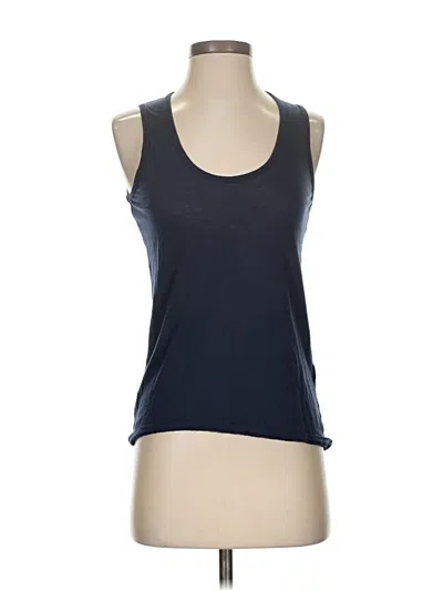 Pre-owned Jcrew Tank Top Blue Halter Neckline Tops
