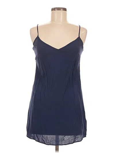Pre-owned Jcrew Tank Top Blue Halter Neckline Tops