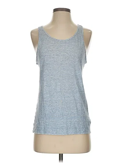 Pre-owned Jcrew Tank Top Blue Halter Neckline Tops