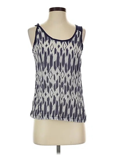 Pre-owned Jcrew Tank Top Blue Halter Neckline Tops