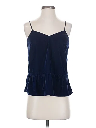 Pre-owned Jcrew Tank Top Blue Halter Neckline Tops