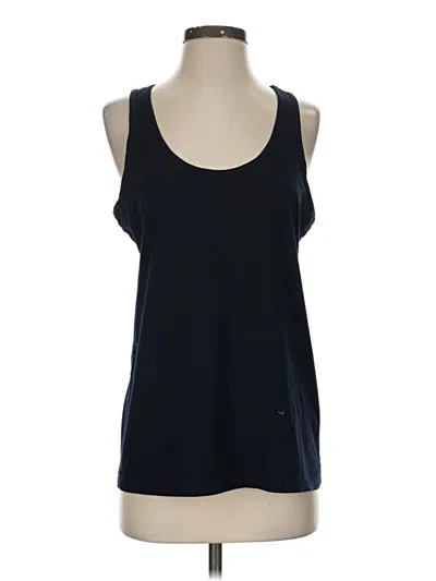 Pre-owned Jcrew Tank Top Blue Halter Neckline Tops