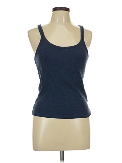 Pre-owned Jcrew Tank Top Blue Halter Neckline Tops