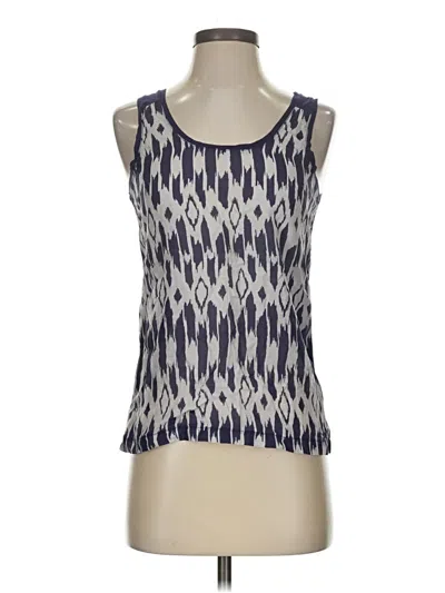 Pre-owned Jcrew Tank Top Blue Halter Neckline Tops