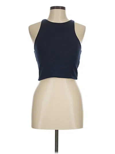 Pre-owned Jcrew Tank Top Blue Halter Neckline Tops
