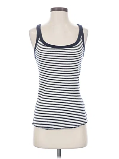 Pre-owned Jcrew Tank Top Blue Halter Neckline Tops