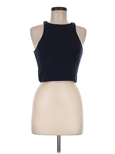 Pre-owned Jcrew Tank Top Blue Halter Neckline Tops