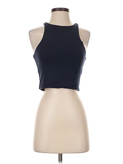 Pre-owned Jcrew Tank Top Blue Halter Neckline Tops