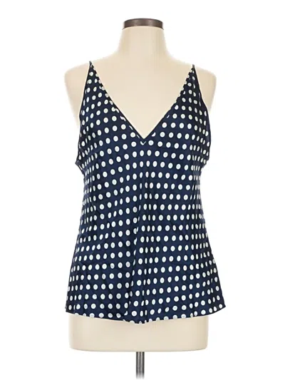 Pre-owned Jcrew Tank Top Blue Halter Neckline Tops