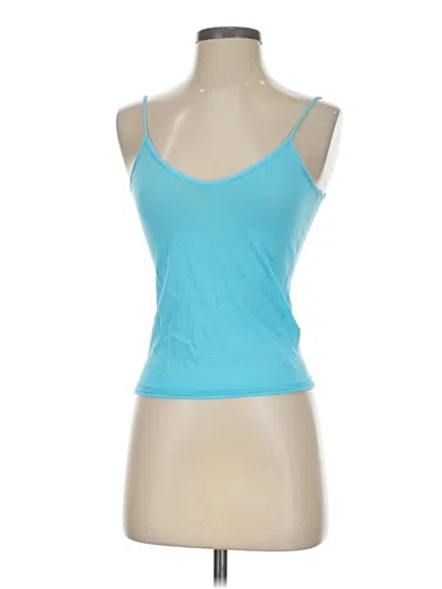 Pre-owned Jcrew Tank Top Blue Halter Neckline Tops
