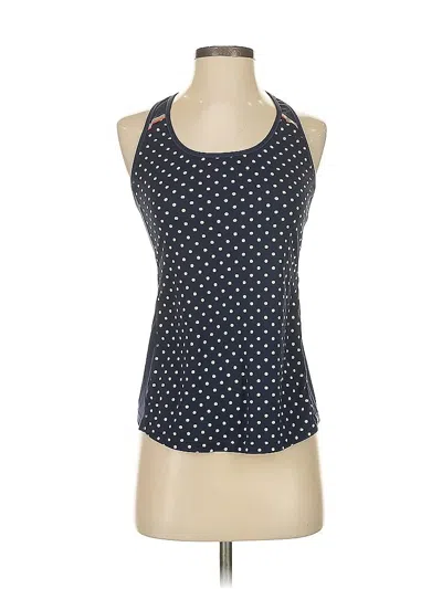 Pre-owned Jcrew Tank Top Blue Polka Dots Pattern Scoop Neck Tops