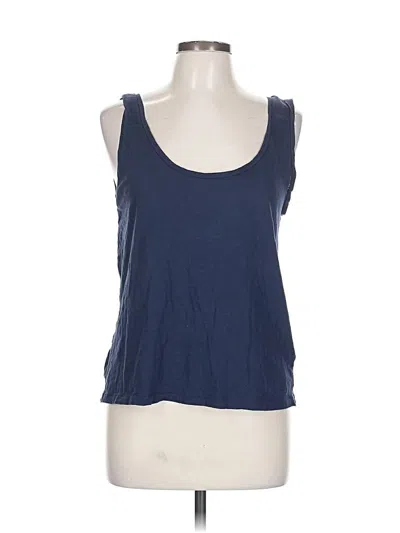 Pre-owned Jcrew Tank Top Blue Scoop Neck Tops