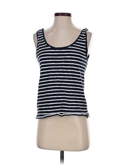 Pre-owned Jcrew Tank Top Blue Strapless Neckline Tops