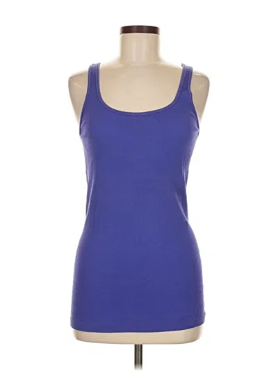 Pre-owned Jcrew Tank Top Blue Strapless Neckline Tops