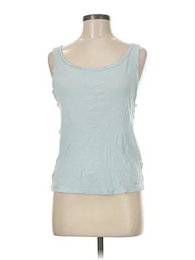 Pre-owned Jcrew Tank Top Blue Strapless Neckline Tops