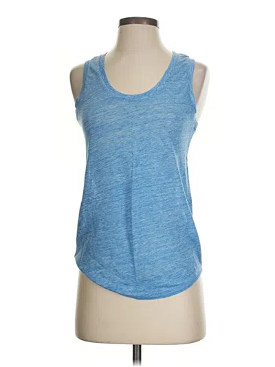 Pre-owned Jcrew Tank Top Blue Strapless Neckline Tops