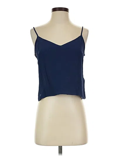 Pre-owned Jcrew Tank Top Blue Strapless Neckline Tops