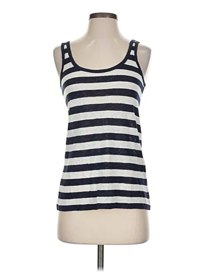 Pre-owned Jcrew Tank Top Blue Strapless Neckline Tops